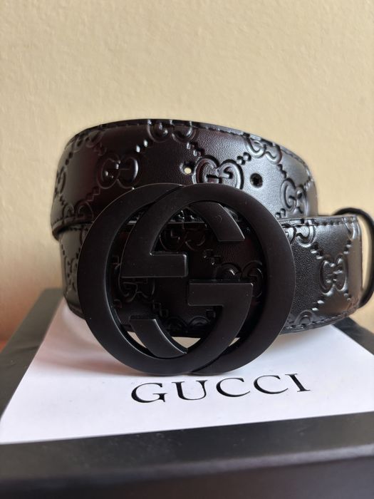 Pasek Gucci Belt Double G Black