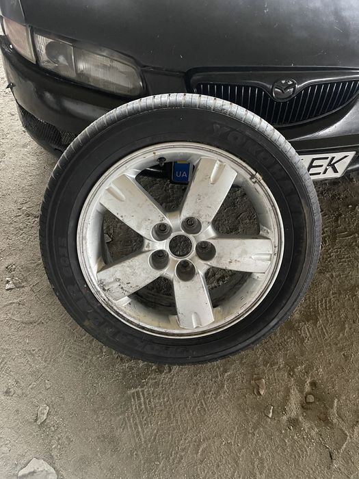 Запаска 215/55 r17 5*114.3 колесо в зборі титан запасне колесо