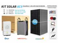 Kit 9 solar Autoconsumo 28 kWhdia 5kw lítio