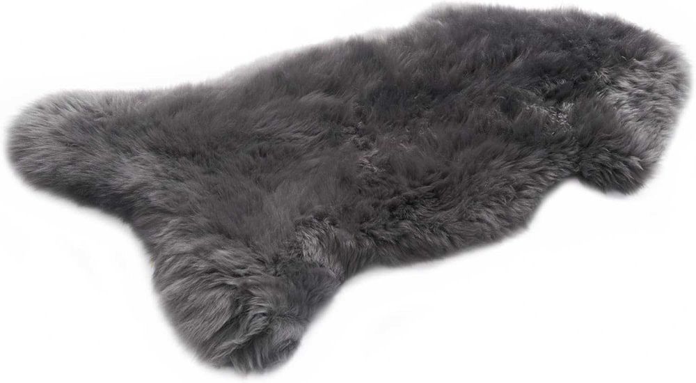 Naturalna skóra owcza szara 110–120 cm – miękka, ekologiczna