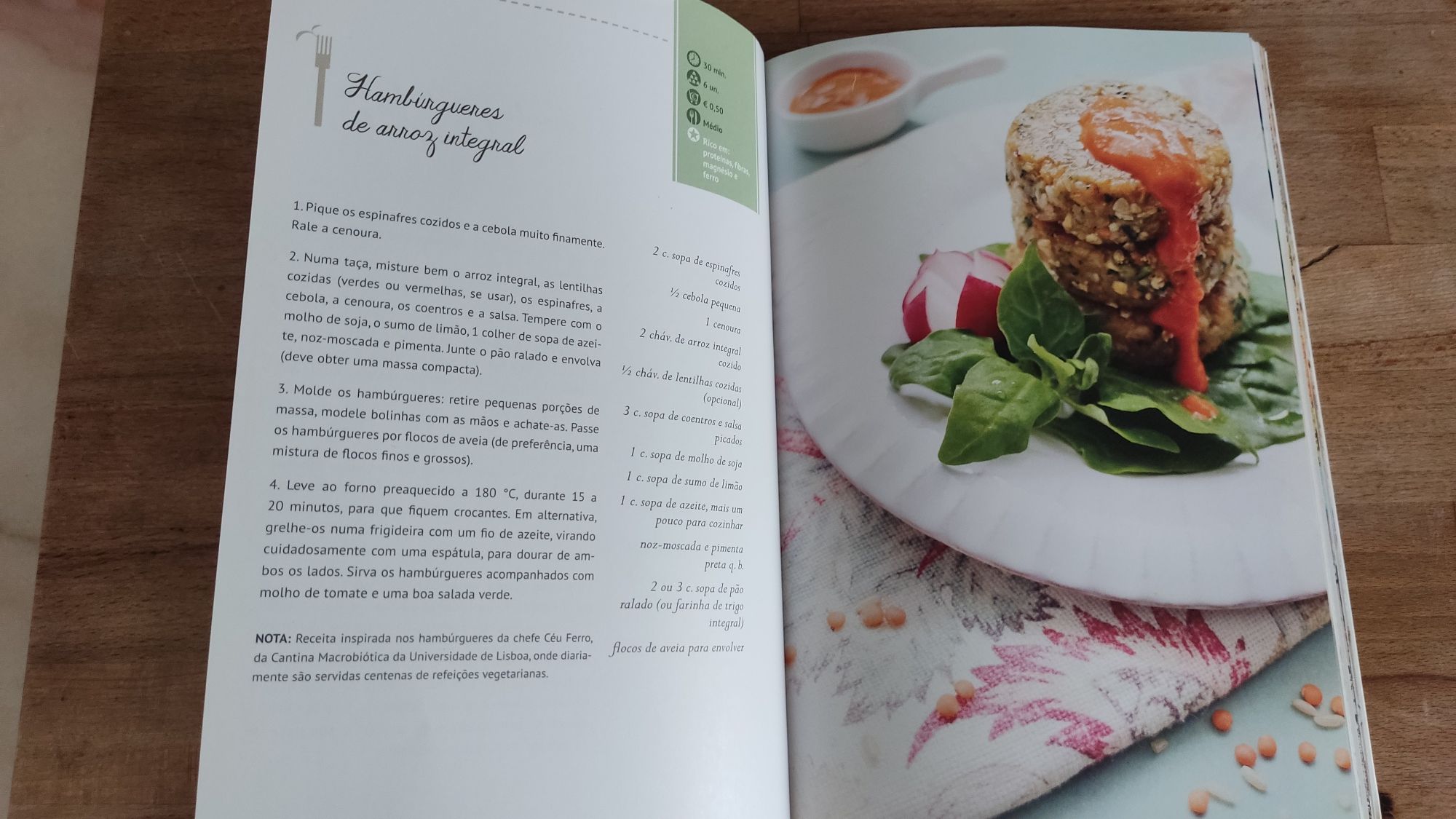 Livro cozinha vegetariana
