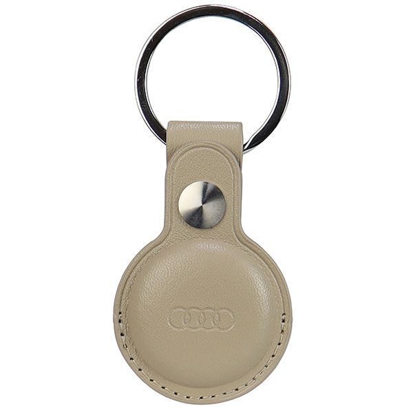 Audi Etui Synthetic Leather Airtag Beżowy/Beige Au-Atkr-Q3/D1-Bg