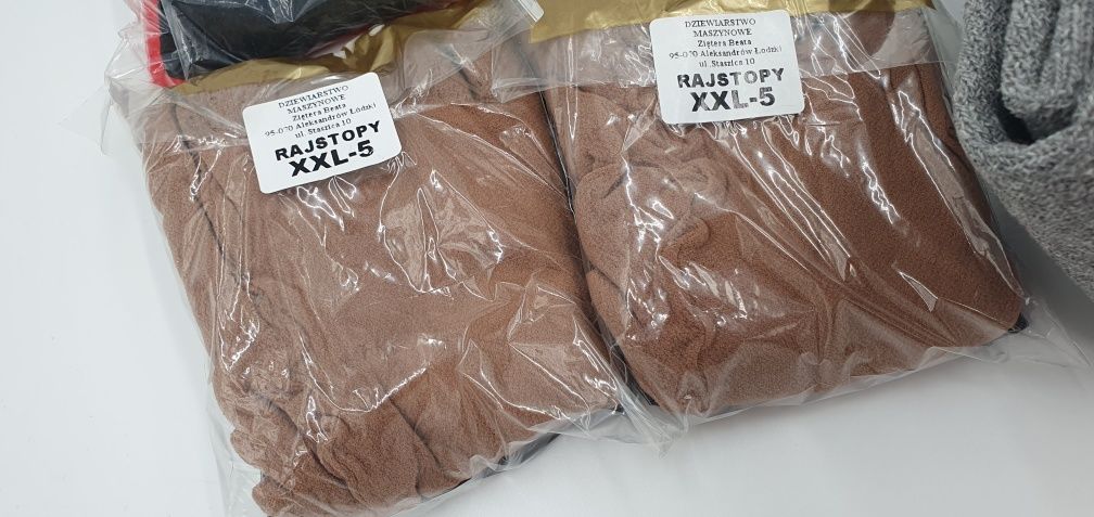 Skarpetki frotte 39-42 szare, rajstopy 4x opalone czarne grafitowe