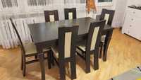 Zestaw stół oraz 6 krzeseł