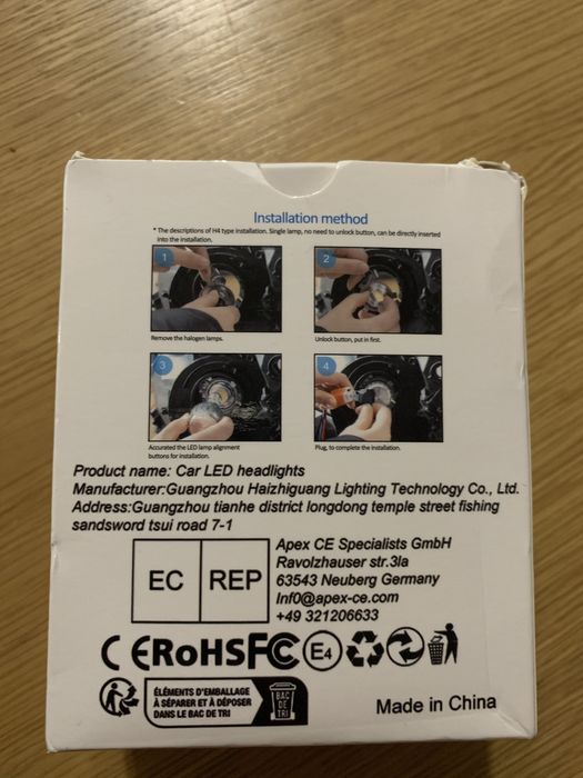 Żarówki led H7 12v/24v barwa biala