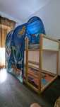 Cama Reversível IKEA KURA com Tenda “Animais Marinhos”