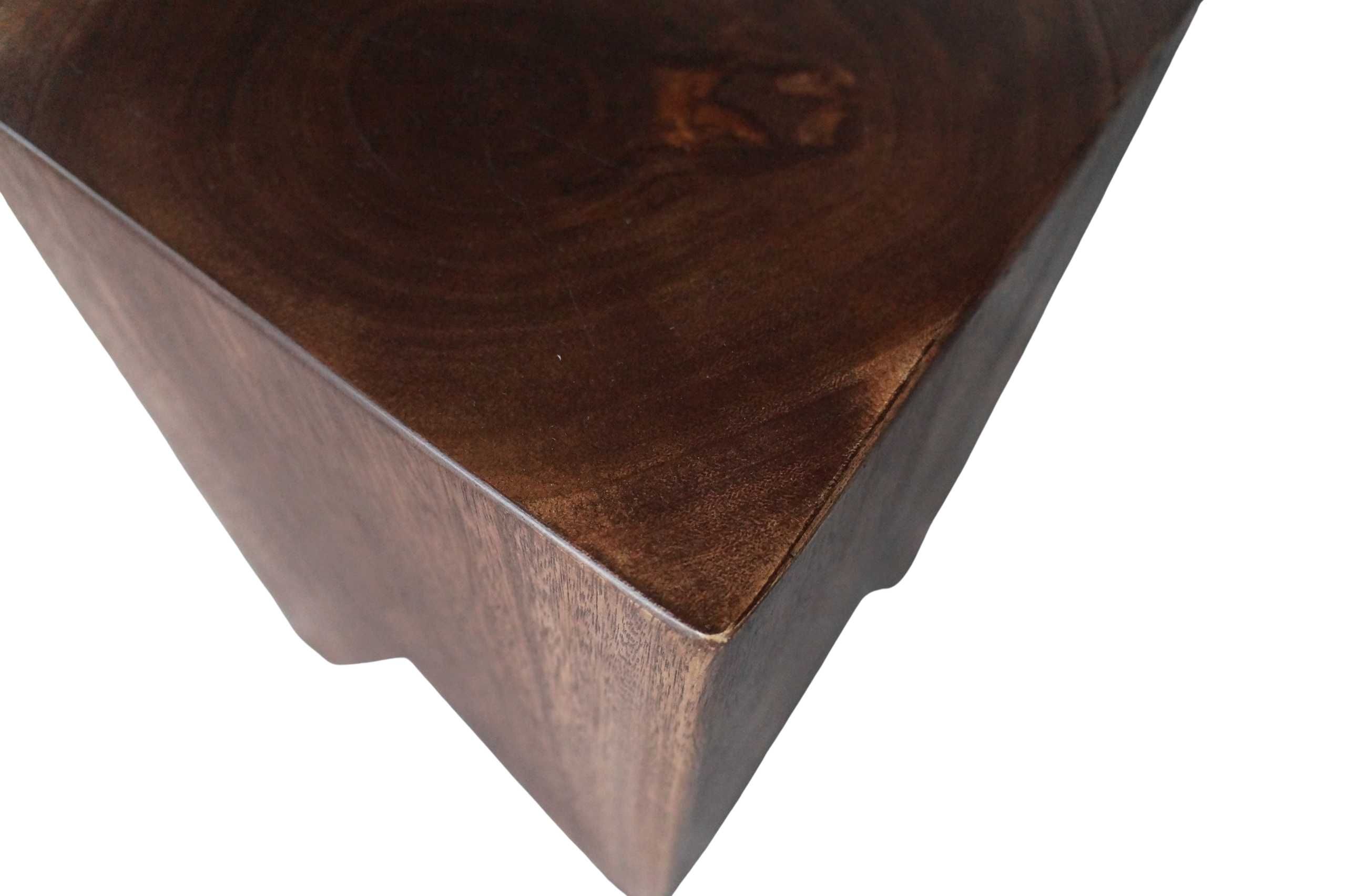 Drewniane siedzisko krzesło taboret kwietnik suar wood 45 cm