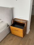 Szafka nocna komoda prl czechoslowacja bauhaus mid century