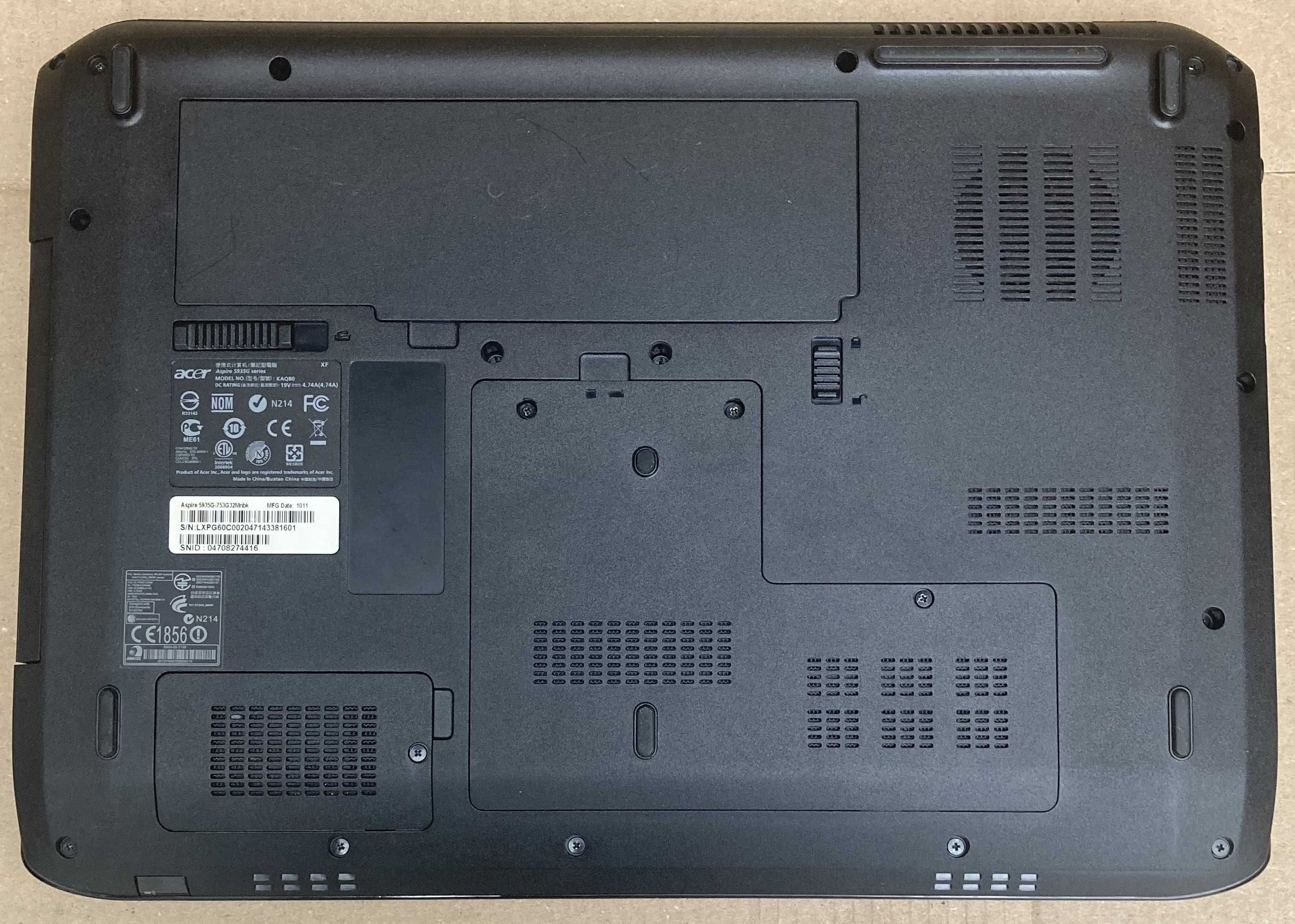 Ігровий Ноутбук Acer 5935G T9550 RAM 6Gb HDD 320Gb GeForce GT 240M 1Gb