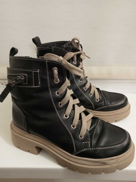 Зимові шкіряні черевики 38 розміру