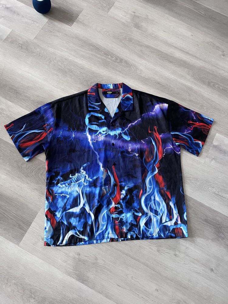 Jaded London scorpion lightning Y2K shirt L