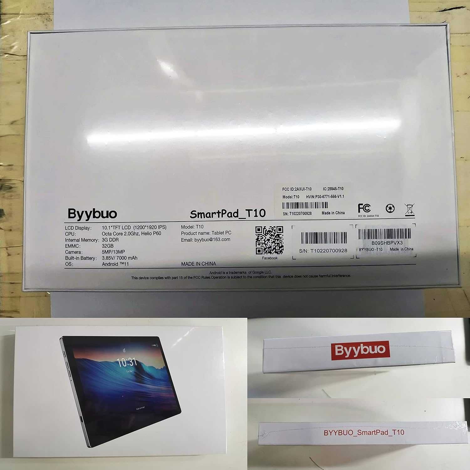 Byybuo SmartPad T10 2022 Full HD 10.1-calowy tablet Android 12
