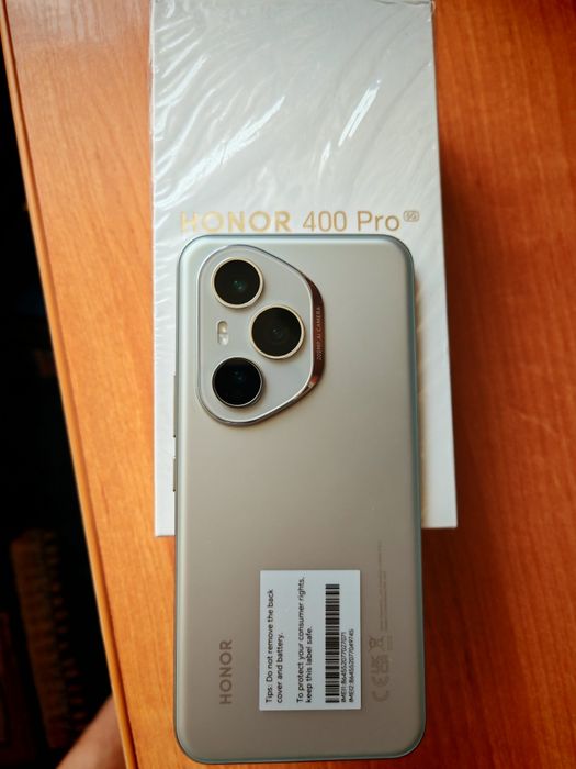 Honor 400 Pro 12/512 Global, szary + oryg. ładowarka i oryg. etui