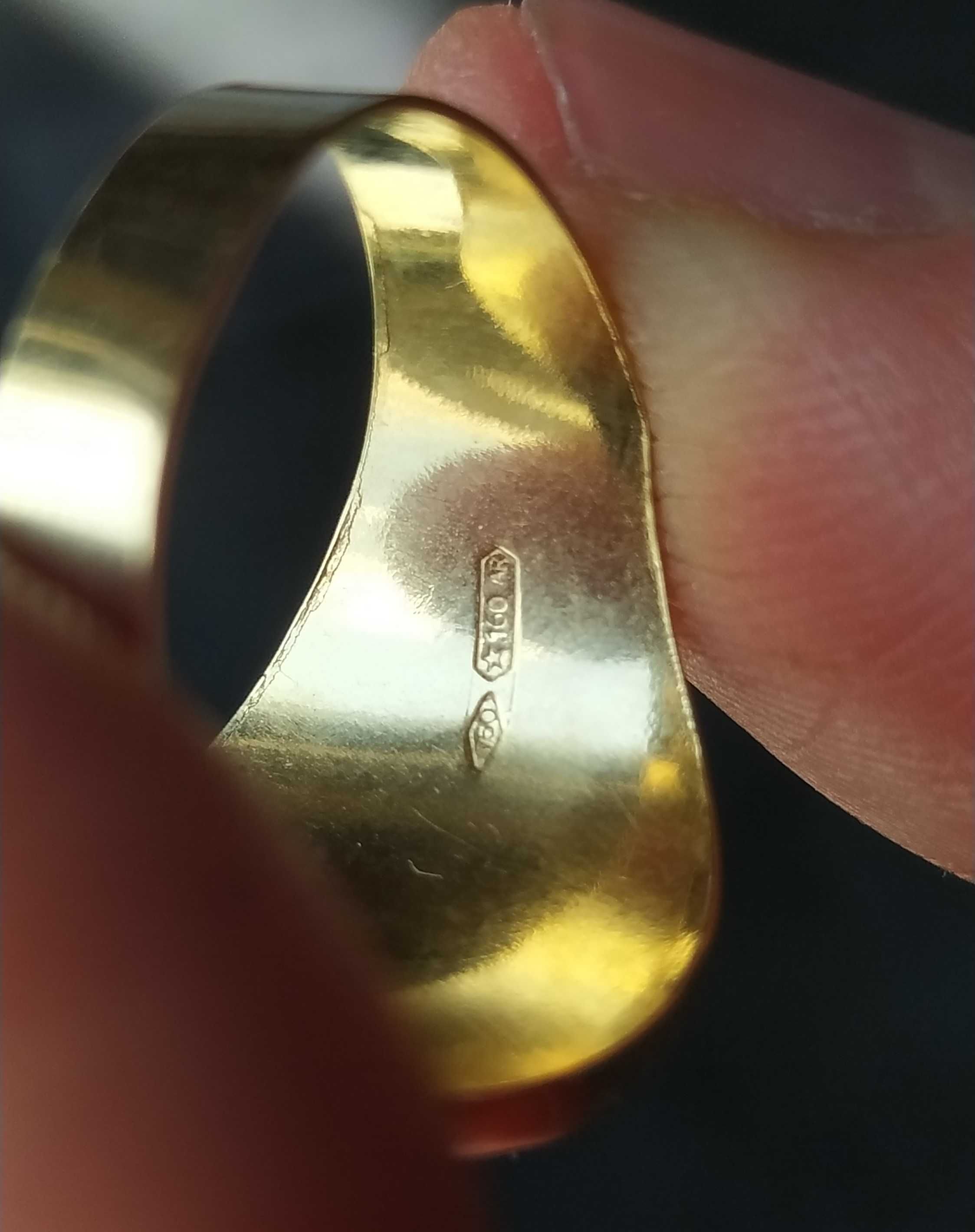 Złoty sygnet  złoto 750