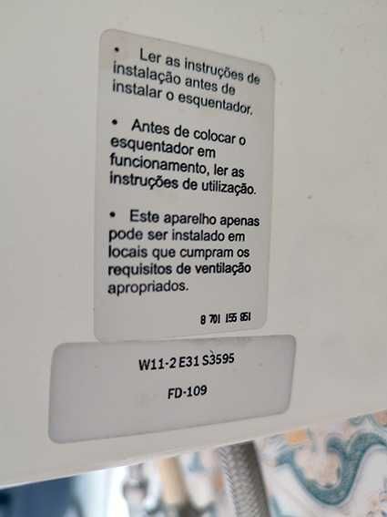 Esquentador Junkers de 11 litros