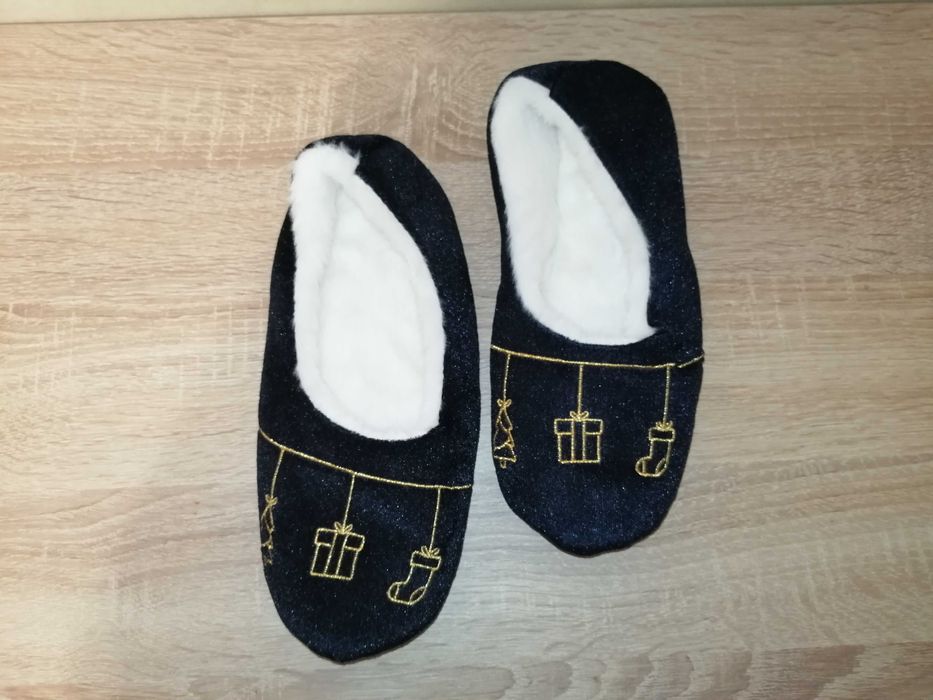 Kapcie świąteczne Santa Claus, ok. 25 cm