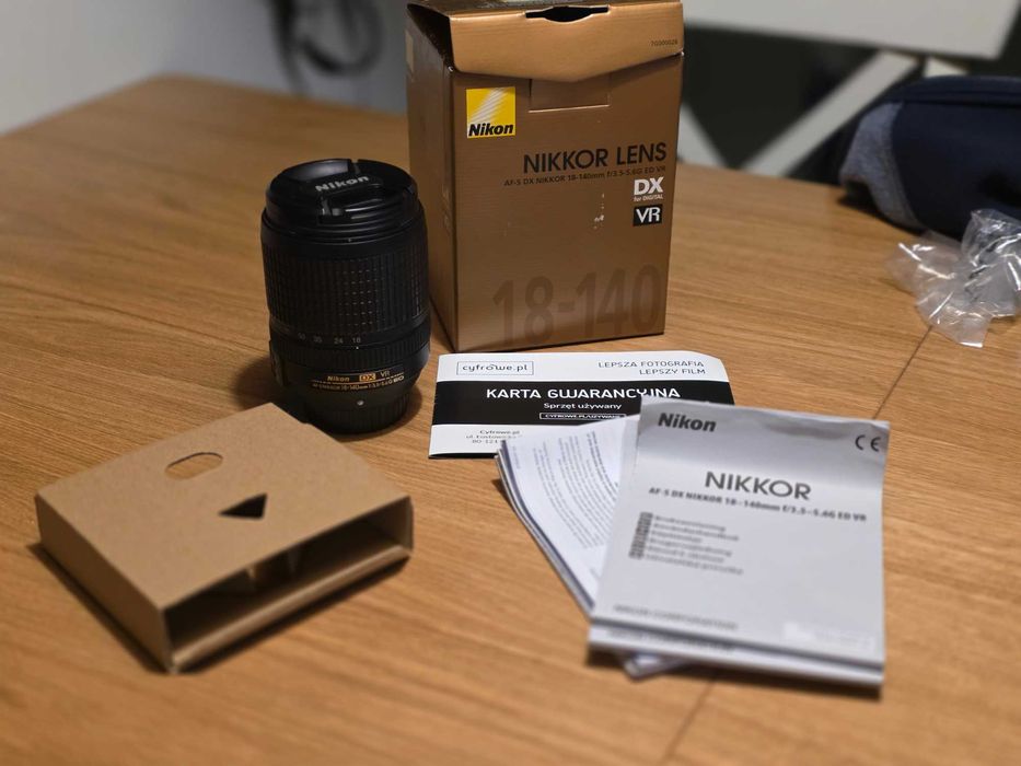 Nikon F Nikkor AF-S 18-140 mm f/3.5-5.6G ED VR gwarancja nie 18-105