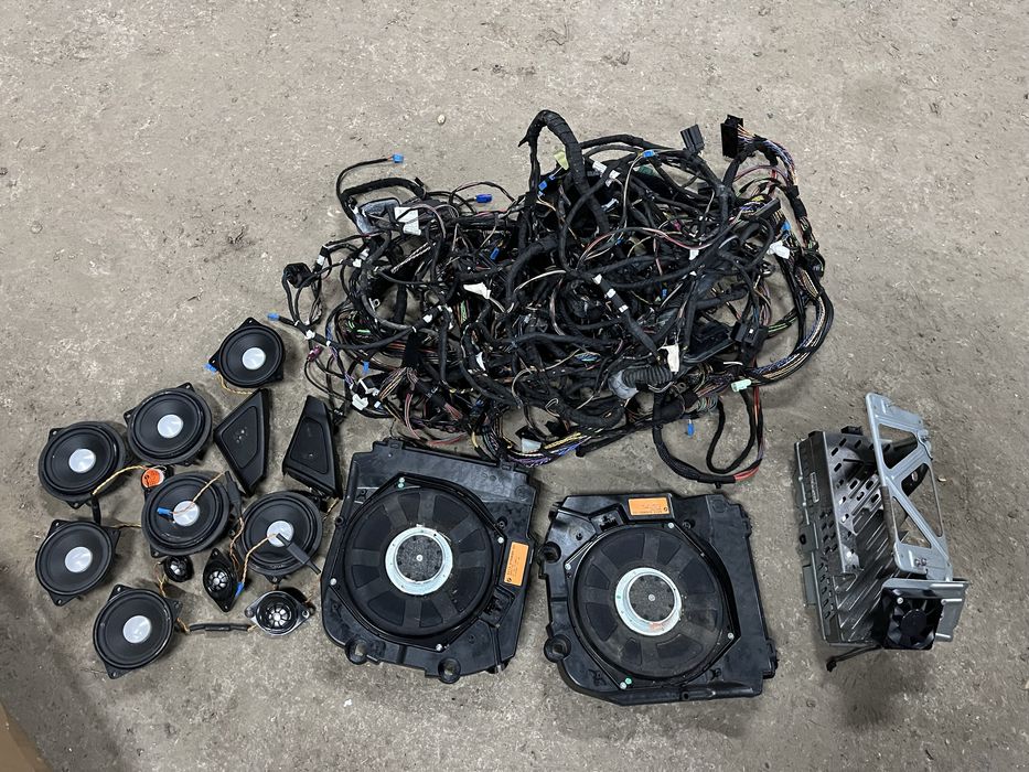 Naglosnienie Harman/kardon bmw f11 f10 glosniki wzmacniacz wiazka kpl