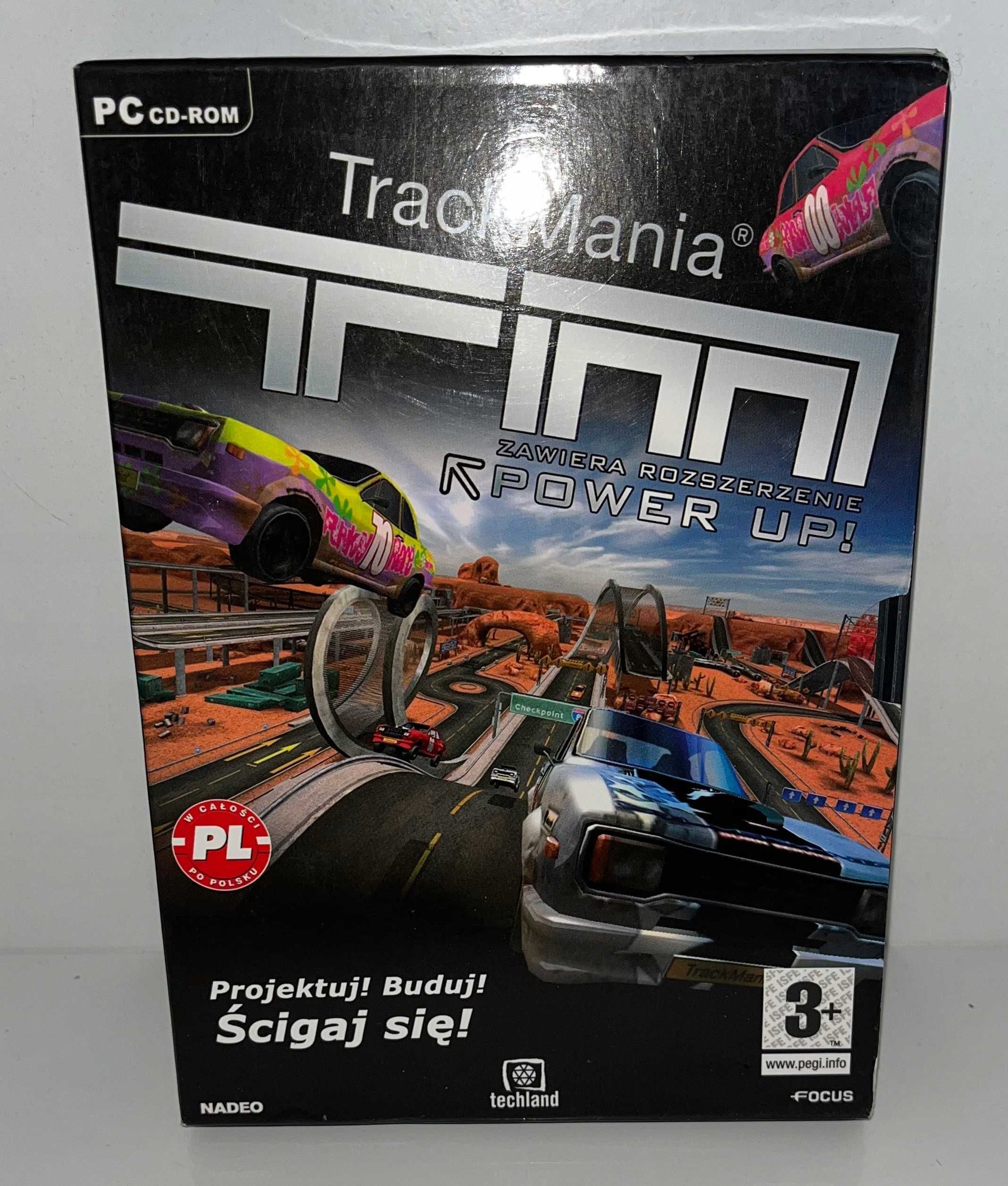 Trackmania + Power Up! Premierowe BOX PL