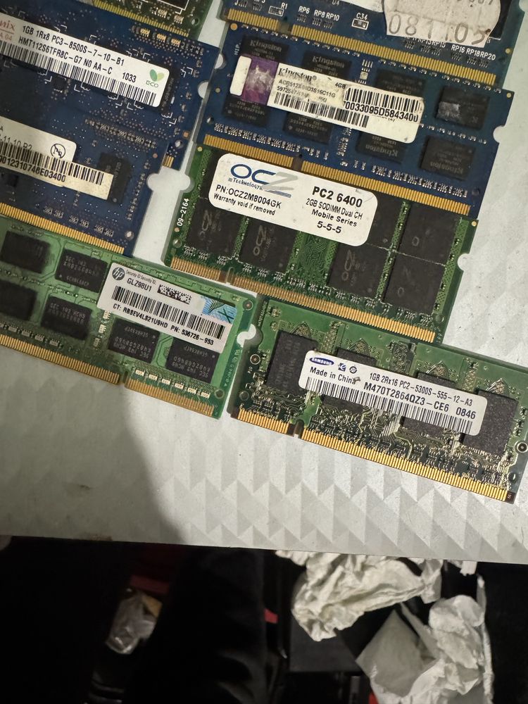 pamieci ram pc/laptop ddr2-ddr3