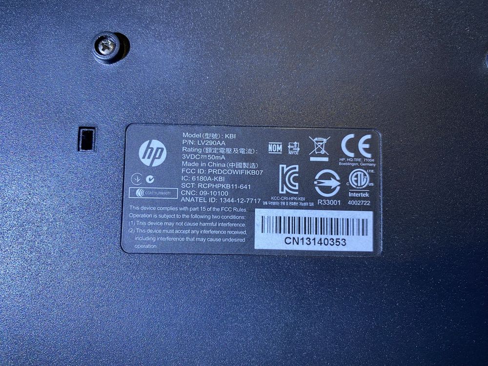 Klawiatura i mysz bezprzewodowe HP /bdb-stan/ do pc konsoli adapter