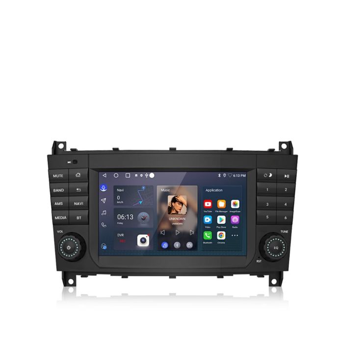 Rádio android para mercedes w203
