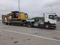 Transport niskopodwoziowy, laweta,maszyn budowlanych,ciągników JCB,CAT