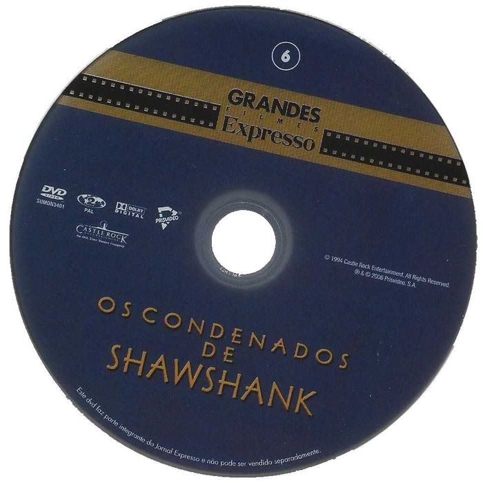 Os Condenados de Shawshank - - - Filme - - - - - DVD