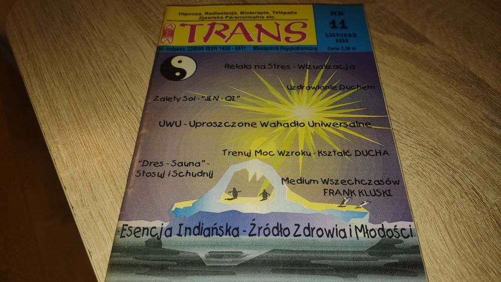 Trans 11 Listopad 1998 Hipnoza Zjawiska Spirytystyczne Telepatia