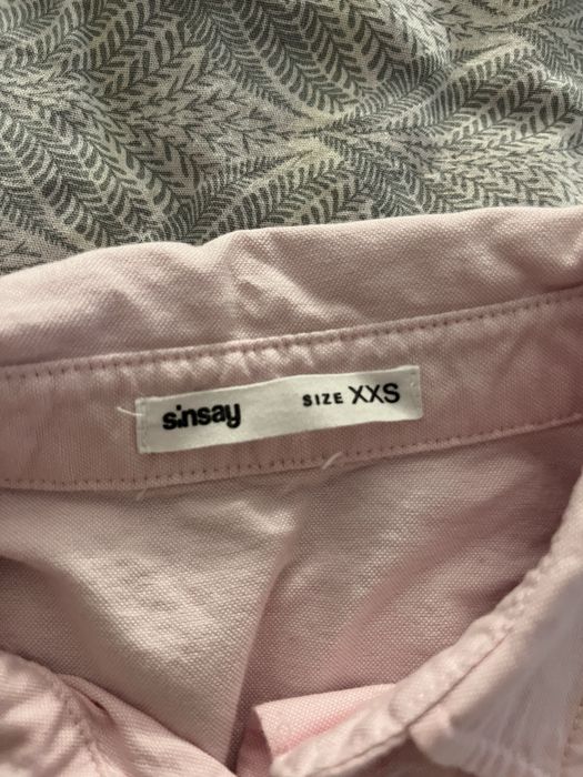 Укорочена рубашка рожева sinsay