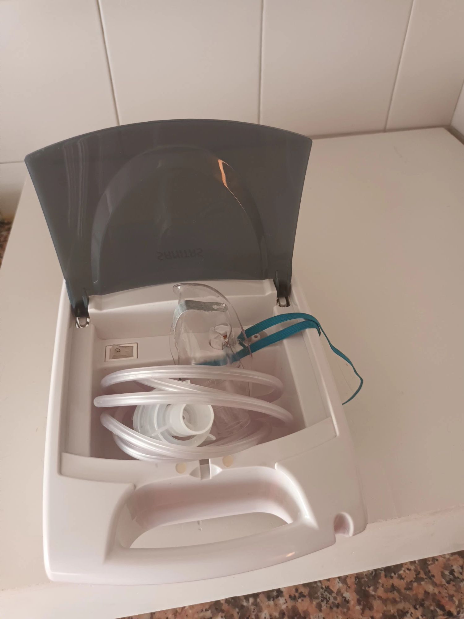 Dou!  Inalador Sanitas SIH 21 Dispositivo de inalação branco/cinza