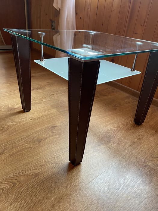 Stolik szklany kawowy lawa