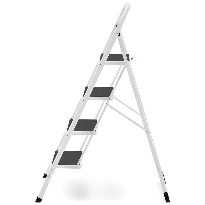 Drabina domowa lekka składana stalowa drabinka schodki 4 st. HIGHER BI