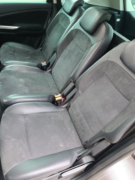 Komplet foteli Ford S-Max 2008r półskóra alkantara wyświetlacze  5os