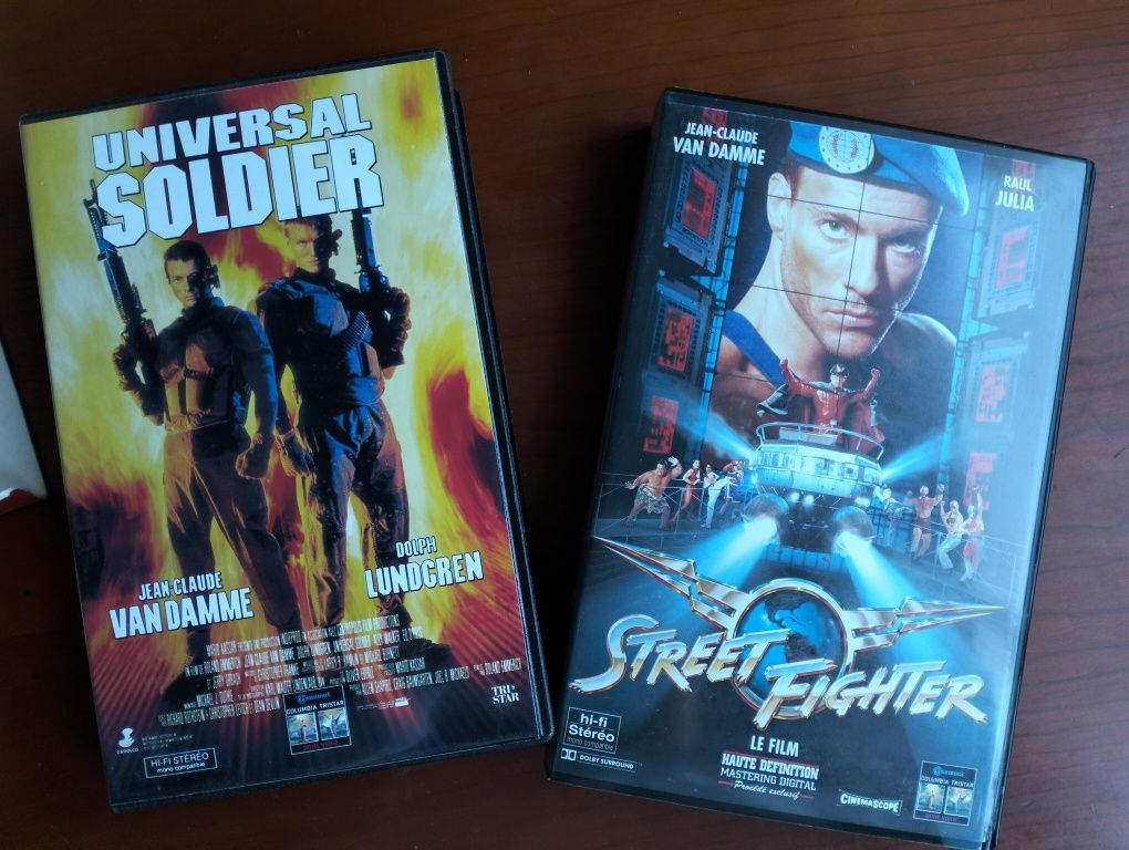 Pack VHS Van Damme Street Fighter + Universal Soldier versão francesa