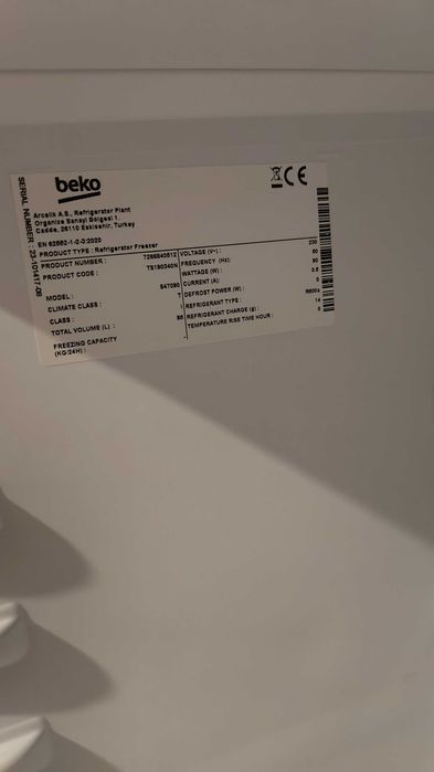 Lodówka Beko TS190340N
