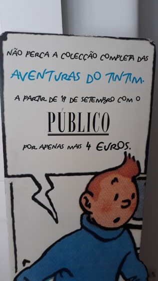 Tintin - Perfil cartão publicidade