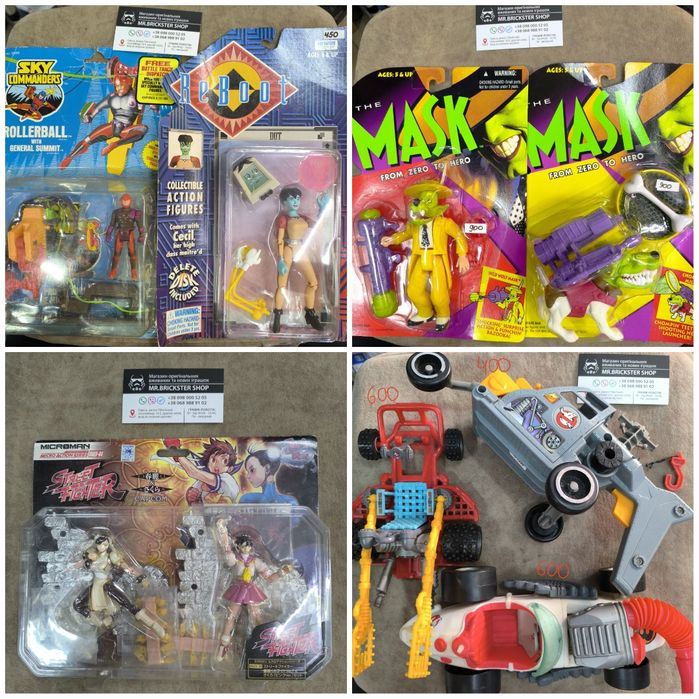 Вінтажні фігурки винтаж фигурки Ghostbusters Mask Street Fighter