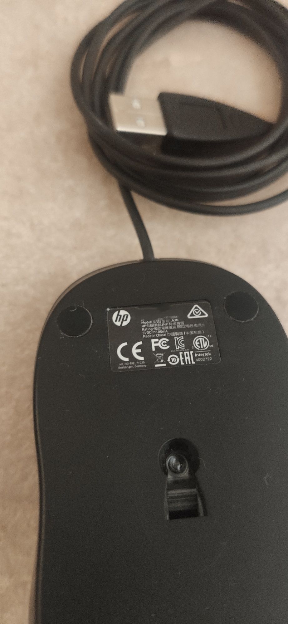 Rato Óptico HP Mini A3N - Com Fio