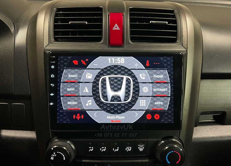 Магнитола CR-V Honda CRV СРВ GPS Tesla USB 2 дин CarPlay 4G Android 14
