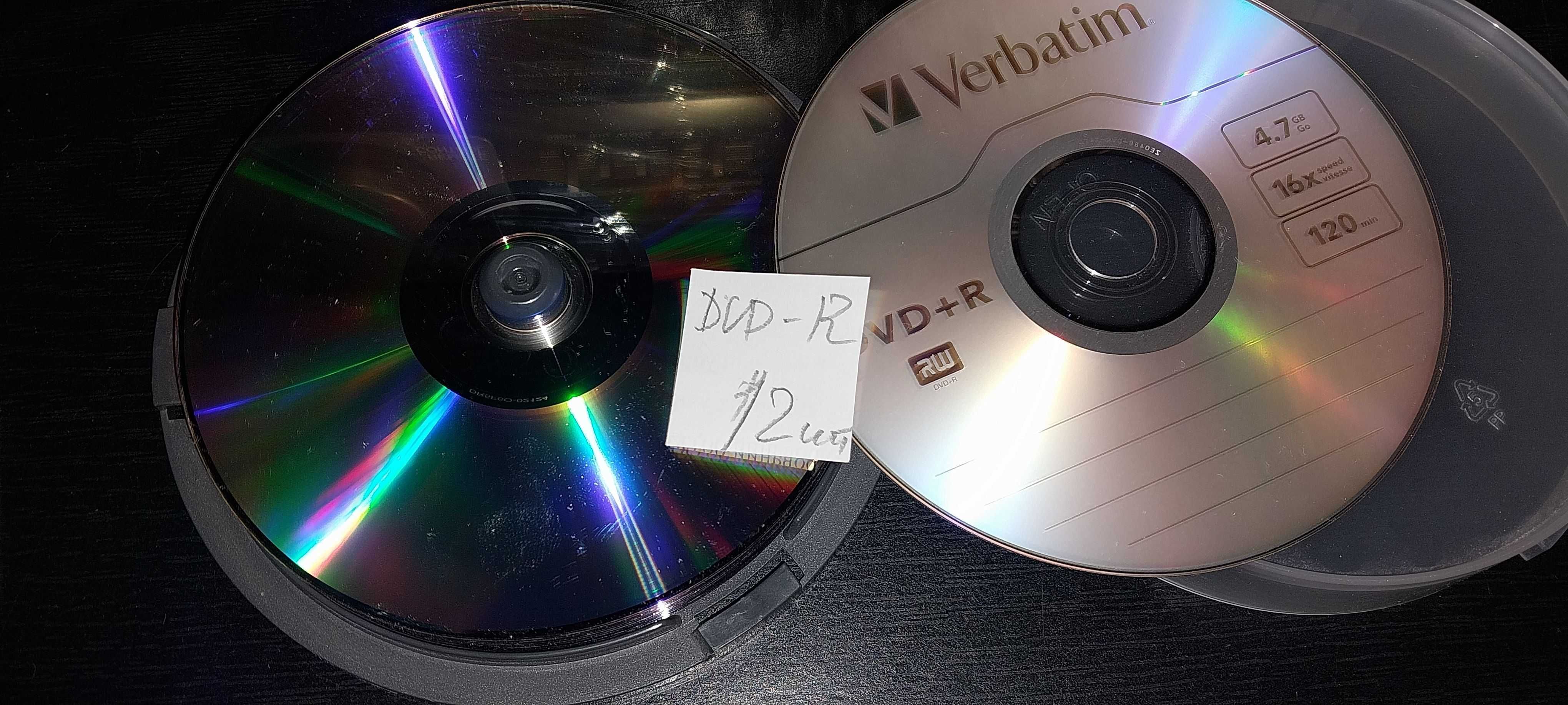 Диски DVD- R \ RW . Нові- запечатані. Одним лотом -91 шт.