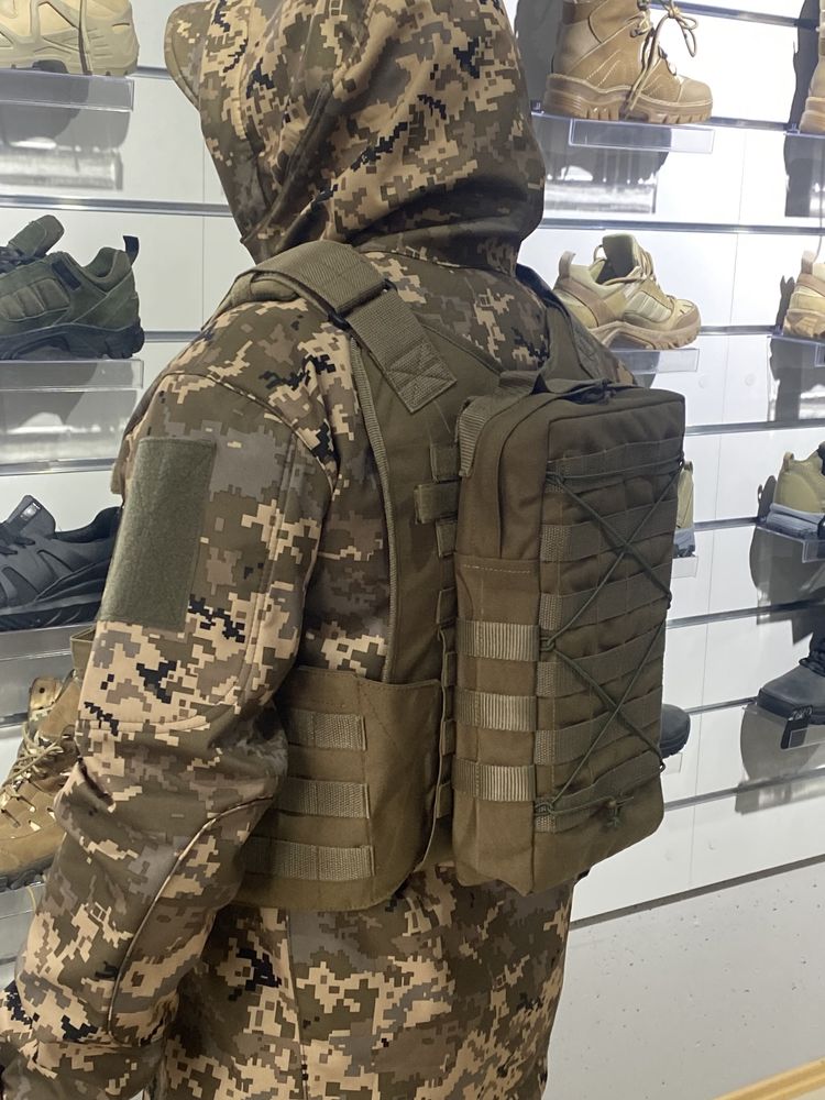 Тактичний рюкзак на плитоноску, під гідратор .Cordura D1000