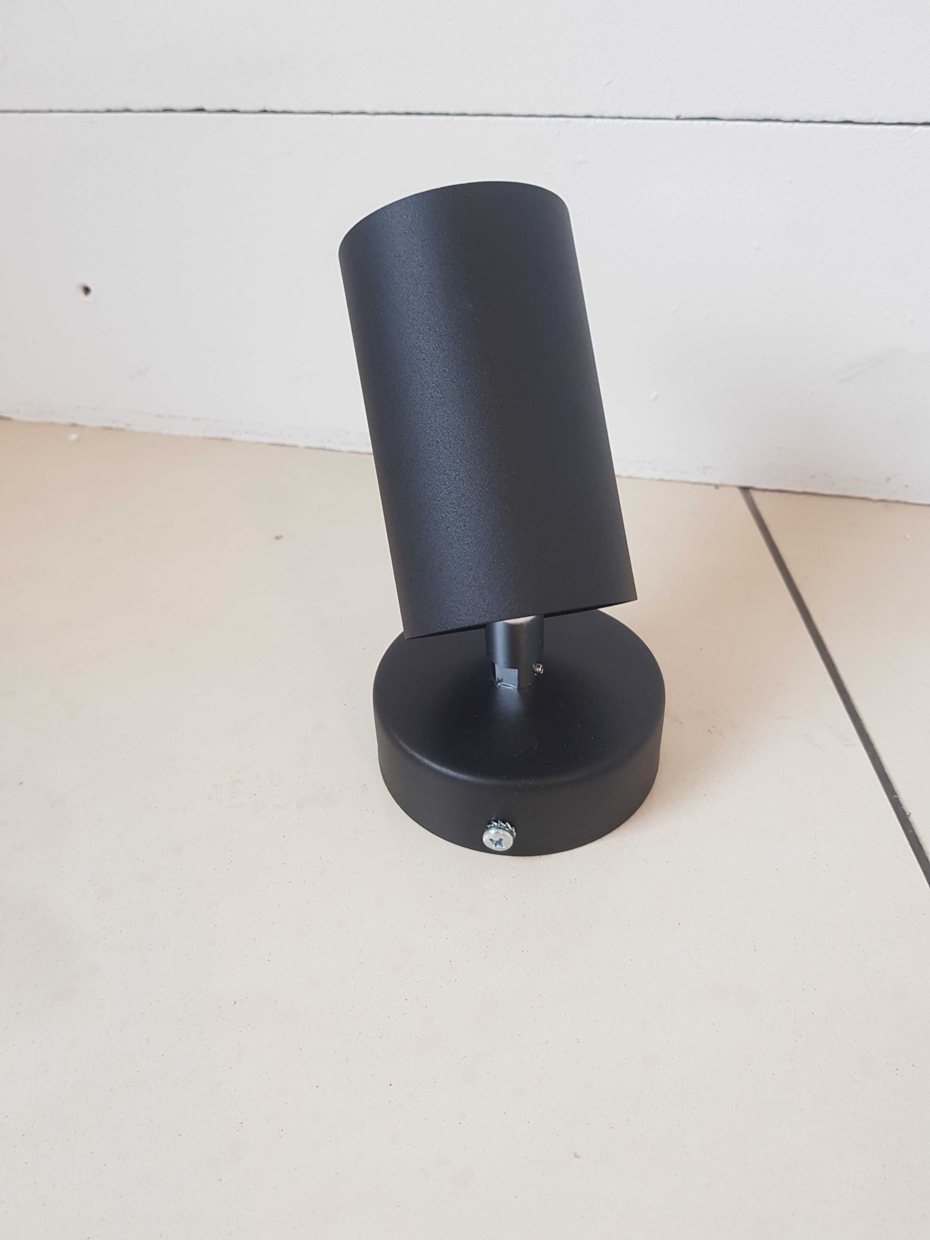 Lampa SPOT TUBA REFLEKTOR czarna na sufit lub scianę RING produkcja PL