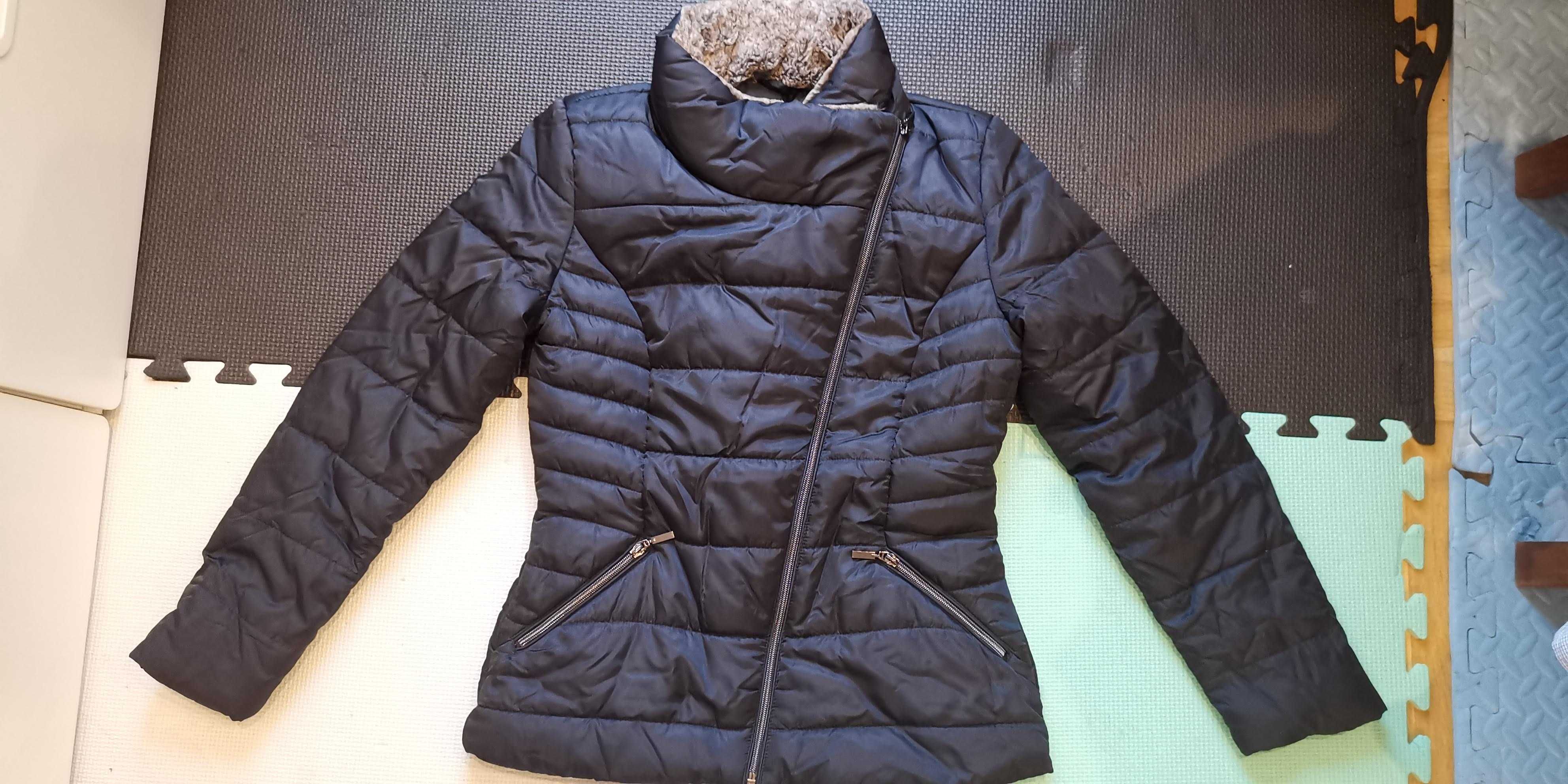 Orsay kurtka jesienna zimowa ciepła rozmiar 38 granat