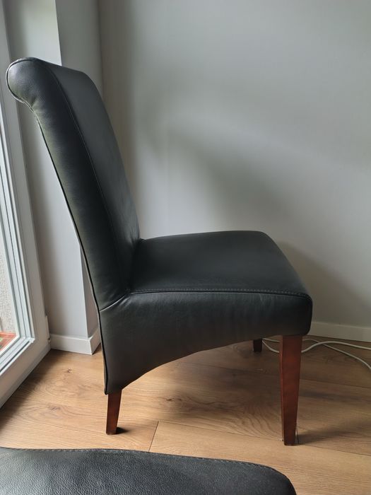 4 krzesła skóra naturalna