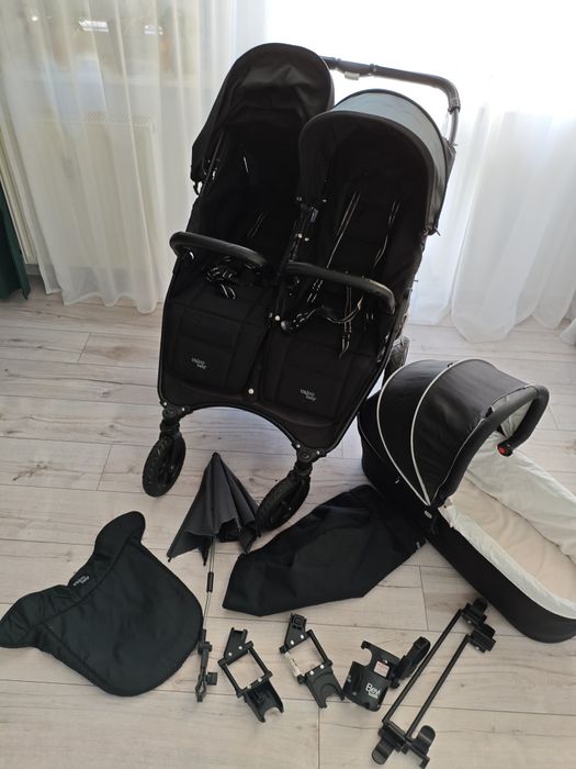 Valco Snap duo wózek rok po roku podwójny bliźniaczy bogato wyposażony