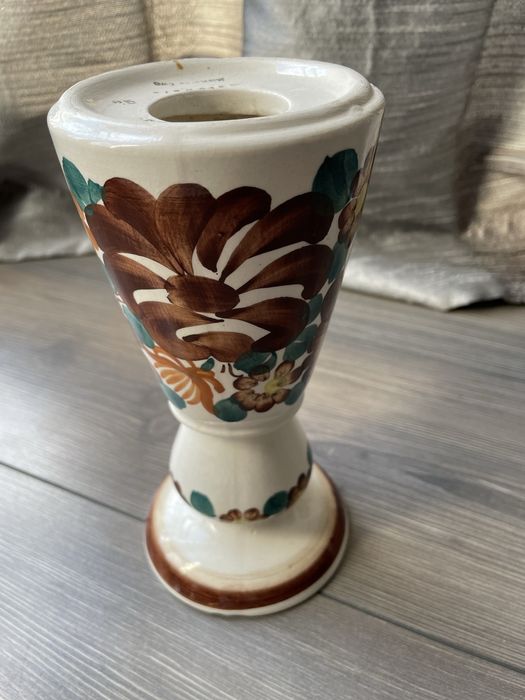 Świecznik ceramika Włocławek fajans