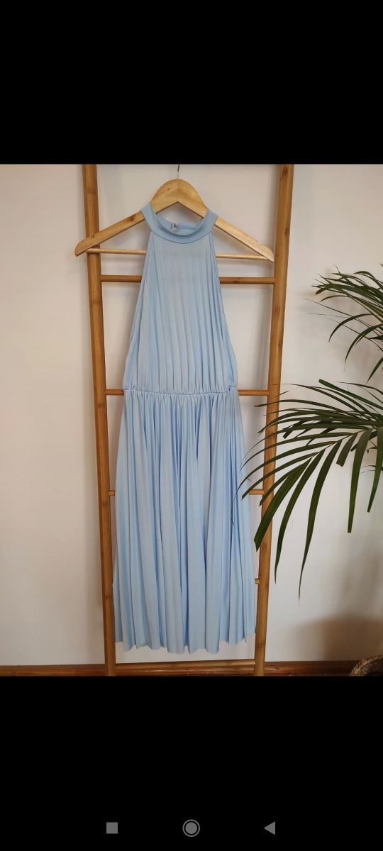Sukienka ASOS 38 M błękitna nowa z metką