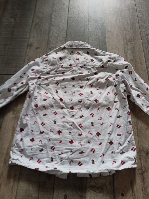 Świąteczna koszula 92 / 98 dla chłopca biała koszula elegancka święta