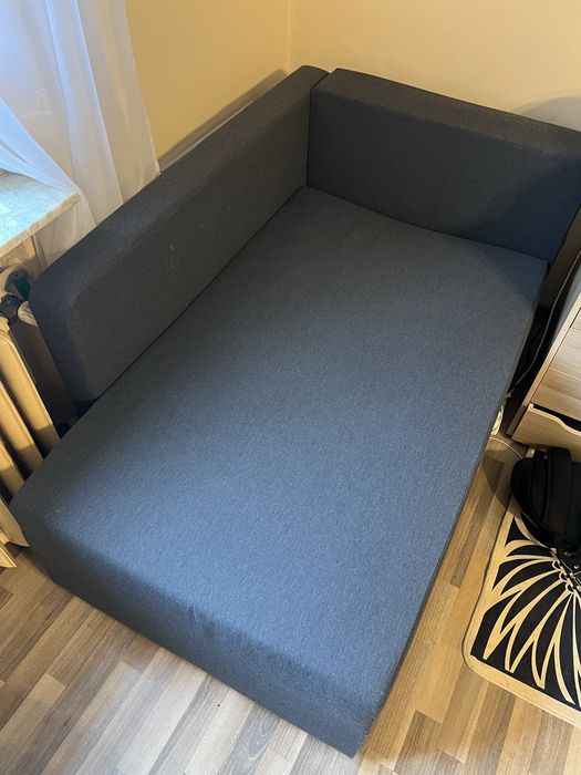 Łóżko składane szare